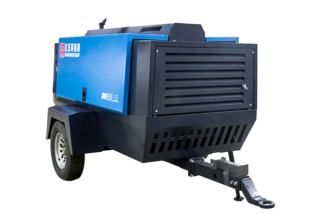 Portable screw air compressor